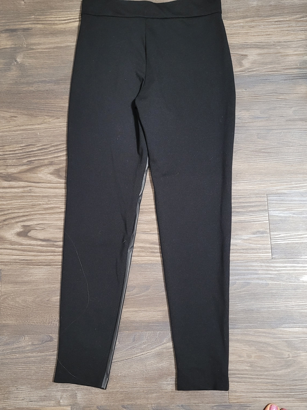 Michael Kors Women Black Faux Leather Pants S - Picture 2 of 4